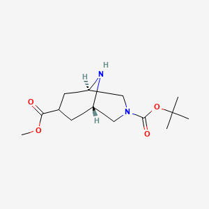 3-O-tert-butyl 7-O-methyl (1S,5R)-3,9-diazabicyclo[3.3.1]nonane-3,7-dicarboxylate