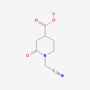 1-(Cyanomethyl)-2-oxopiperidine-4-carboxylic Acid