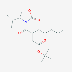 3(S)-(4(S)-Isopropyl-2-oxo-oxazolidine-3-carbonyl)-octanoic Acid tBu Ester