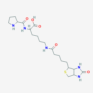 6-[5-(2-Oxo-1,3,3a,4,6,6a-hexahydrothieno[3,4-d]imidazol-4-yl)pentanoylamino]-2-(pyrrolidine-2-carbonylamino)hexanoic acid