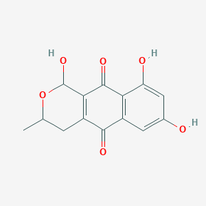 1,7,9-trihydroxy-3-methyl-3,4-dihydro-1H-benzo[g]isochromene-5,10-dione