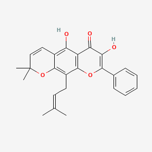 molecular formula C25H24O5 B1228492 Sericetin 
