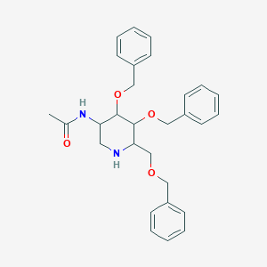 N-[(3S,4R,5R,6R)-4,5-Bis(phenylmethoxy)-6-[(phenylmethoxy)methyl]-3-piperidinyl]acetamide