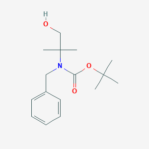 molecular formula C16H25NO3 B12284950 tert-Butyl benzyl(1-hydroxy-2-methylpropan-2-yl)carbamate 