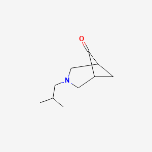 3-(2-Methylpropyl)-3-azabicyclo[3.1.1]heptan-6-one