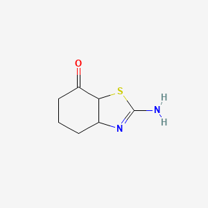 molecular formula C7H10N2OS B12284973 2-amino-3a,5,6,7a-tetrahydro-7(4H)-Benzothiazolone 