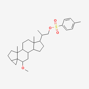 molecular formula C30H44O4S B12284974 (20S)-6-Methoxy-20-(P-toluenesulfonoxy-methyl)-3B,5-cyclo-5A-pregnane 