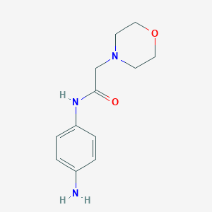 molecular formula C12H17N3O2 B012285 N-(4-氨基苯基)-2-吗啉-4-基乙酰胺 CAS No. 105076-76-4