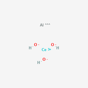 molecular formula AlCeH3O3 B12285011 Aluminum cerium oxide (AlCeO3) 