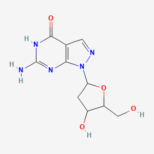 6-amino-1-[4-hydroxy-5-(hydroxymethyl)oxolan-2-yl]-5H-pyrazolo[3,4-d]pyrimidin-4-one