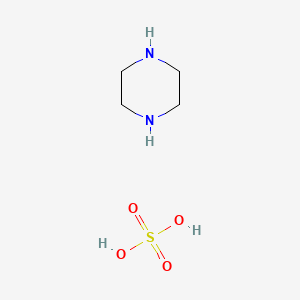 molecular formula C4H12N2O4S B1228509 Piperazine sulfate CAS No. 3597-26-0