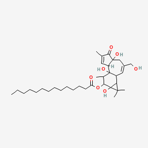 molecular formula C34H54O7 B12285101 Phorbol-12-monomyristate 