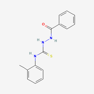 molecular formula C15H15N3OS B1228511 1-Benzoyl-4-(2-tolyl)thiosemicarbazide CAS No. 97524-30-6