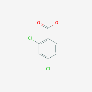 molecular formula C7H3Cl2O2- B1228512 2,4-二氯苯甲酸 