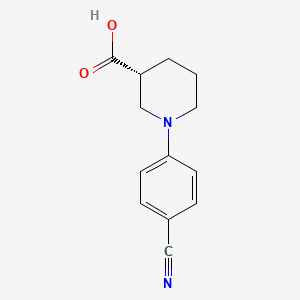 (r)-1-(4-Cyanophenyl)piperidine-3-carboxylic acid