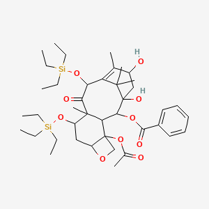 [4-Acetyloxy-1,15-dihydroxy-10,14,17,17-tetramethyl-11-oxo-9,12-bis(triethylsilyloxy)-6-oxatetracyclo[11.3.1.03,10.04,7]heptadec-13-en-2-yl] benzoate