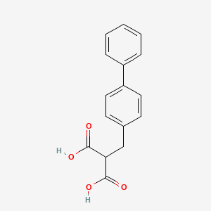 2-(Biphenyl-4-ylmethyl)propanedioic acid