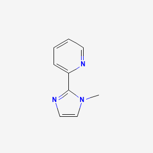 molecular formula C9H9N3 B12285186 2-(1-methyl-1H-imidazol-2-yl)pyridine CAS No. 77429-59-5