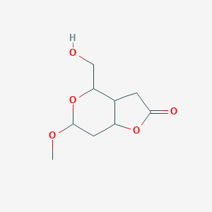 4H-Furo[3,2-c]pyran-2(3H)-one,tetrahydro-4-(hydroxymethyl)-6-methoxy-, [3aR-(3aa,4a,6a,7aa)]-