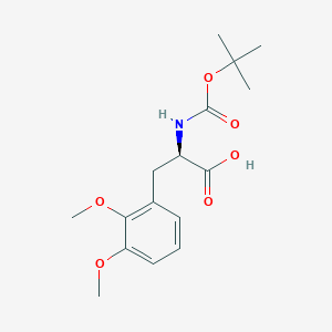 molecular formula C16H23NO6 B12285213 N-Boc-2,3-dimethoxy-D-phenylalanine 