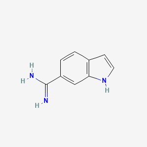 molecular formula C9H9N3 B1228525 1H-Indole-6-carboximidamide CAS No. 71889-72-0