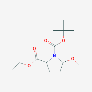 (2R)-1-tert-butyl2-ethyl5-methoxypyrrolidine-1,2-dicarboxylate