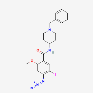 molecular formula C20H22IN5O2 B1228528 4-Azido-5-iodoclebopride CAS No. 94978-71-9