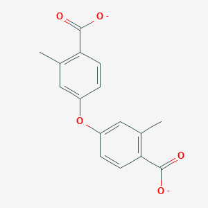 molecular formula C16H12O5-2 B12285291 Benzoic acid, 4,4'-oxybis-, 1,1'-dimethyl ester 