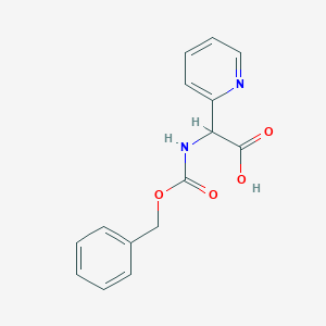 molecular formula C15H14N2O4 B12285298 2-(Cbz-amino)-2-(2-pyridyl)acetic Acid 