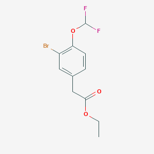 Ethyl 3-Bromo-4-(difluoromethoxy)phenylacetate