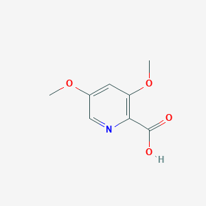 molecular formula C8H9NO4 B12285335 3,5-Dimethoxypicolinic acid 