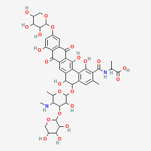 molecular formula C44H50N2O22 B1228534 11-o-xylosylpradimicin H CAS No. 152632-91-2