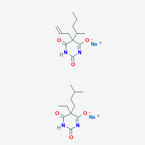 molecular formula C23H34N4Na2O6 B1228535 Perdormal CAS No. 8065-05-2