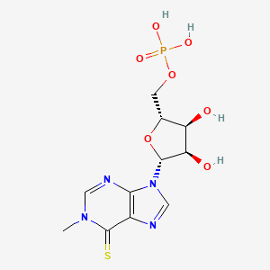 molecular formula C11H15N4O7PS B1228536 Poly(1-methyl-6-thioinosinic acid) CAS No. 59911-56-7