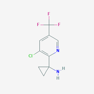 1-[3-Chloro-5-(trifluoromethyl)pyridin-2-yl]cyclopropan-1-amine