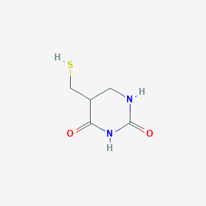 molecular formula C5H8N2O2S B12285404 5-(Sulfanylmethyl)-1,3-diazinane-2,4-dione 