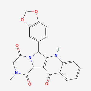 (6R,12bR)-6-(1,3-Benzodioxol-5-yl)-2,3,7,12b-tetrahydro-2-Methyl-pyrazino[1',2'