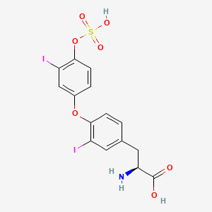 molecular formula C15H13I2NO7S B1228545 3,3'-Diiodothyronine-4-sulfate CAS No. 64192-57-0
