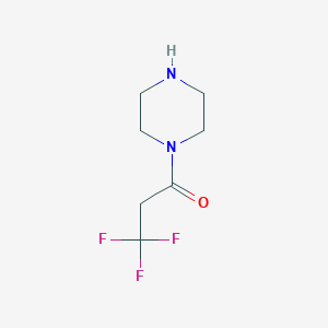 molecular formula C7H11F3N2O B12285474 1-(3,3,3-Trifluoropropanoyl)piperazine 