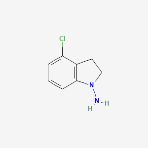 1H-Indol-1-amine,4-chloro-2,3-dihydro-