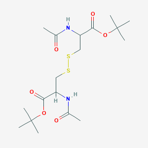 molecular formula C18H32N2O6S2 B12285500 Ac-DL-Cys(1)-OtBu.Ac-DL-Cys(1)-OtBu 