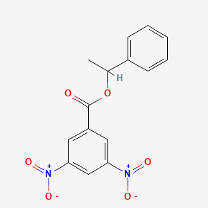 molecular formula C15H12N2O6 B12285515 Benzoic acid, 3,5-dinitro, 1-phenylethyl ester 