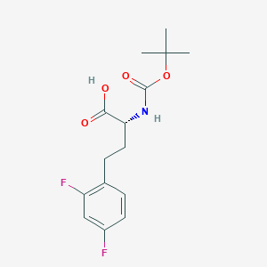 molecular formula C15H19F2NO4 B12285522 Boc-2,4-difluoro-D-homophenylalanine 