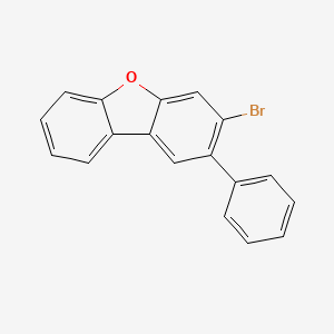 molecular formula C18H11BrO B12285560 3-Bromo-2-phenyldibenzofuran 