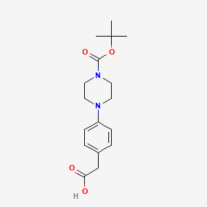 2-(4-(4-(tert-Butoxycarbonyl)piperazin-1-yl)phenyl)acetic acid