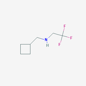 molecular formula C7H12F3N B12285567 (Cyclobutylmethyl)(2,2,2-trifluoroethyl)amine 