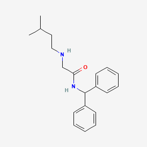 molecular formula C20H26N2O B1228562 N-(二苯甲基)-2-(3-甲基丁基氨基)乙酰胺 