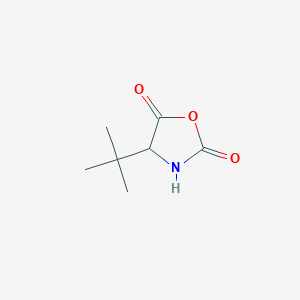 molecular formula C7H11NO3 B12285642 4-Tert-butyl-1,3-oxazolidine-2,5-dione CAS No. 3981-38-2