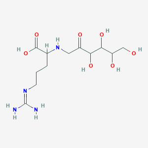 5-(Diaminomethylideneamino)-2-[(3,4,5,6-tetrahydroxy-2-oxohexyl)amino]pentanoic acid