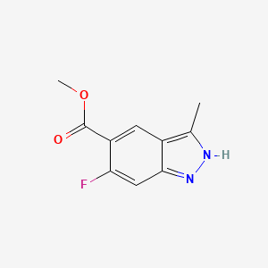 molecular formula C10H9FN2O2 B12285668 methyl 6-fluoro-3-methyl-1H-indazole-5-carboxylate 